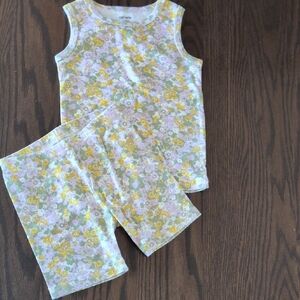 Carter's Yellow and Green Floral Set